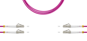 Патч-корд волоконно-оптический TELCORD ШОС-2x3.0-2LC/U(dx)-2LC/U(dx)-MM504-5м-LSZH-MG 1078644