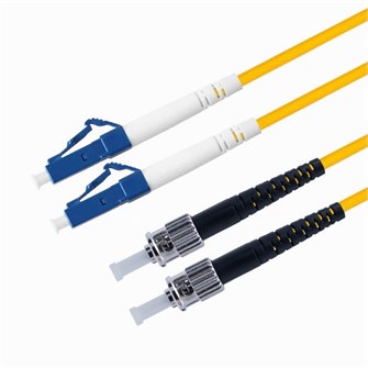 Патч-корд волоконно-оптический TELCORD ШОС-2x3.0-2LC/U-2ST/U-SM-20м-LSZH-YL 803558