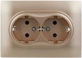Розетка двухместная с заземлением в сборе IEK SK-R24-16-K98-F 1158011