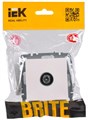 Розетка телевизионная проходная  IEK BR-A10-P-K36 1157463