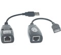 Кабель интерфейсный USB 2.0 удлинитель Cablexpert AM-AF/RJ45Fx2 230348