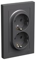 Розетка двухместная с заземлением  Systeme Electric ATN001426 1155786