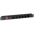 Блок розеток  Exegate ServerPro PDU-19H607 Al-6S-C14-SW-SPD1 1041310