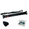 Блок розеток 19", 8 розеток W&T WT-2143B-10A 606586
