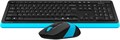 Клавиатура и мышь Wireless A4Tech FG1010 BLUE 721389