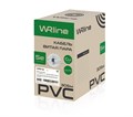 Кабель витая пара U/UTP 5e кат. 4 пары WRLine WR-UTP-4P-C5E-L-PVC-GY 993515