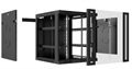 Шкаф настенный 19", 6U Cabeus SH-05F-6U60/45-BK 552745