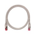 Кабель патч-корд S/FTP 6А кат. 10м NikoMax NMC-PC4SA55B-100-C-GY 404326