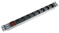 Блок розеток 19", 8 розеток Cabeus PDU-8P 513172