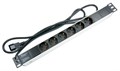 Блок розеток 19", 6 розеток Cabeus PDU-6P-2IEC 513170