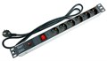 Блок розеток 19", 6 розеток Cabeus PDU-6P-F-2EU 513164