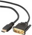 Кабель интерфейсный HDMI-DVI Cablexpert CC-HDMI-DVI-7.5MC 451263