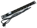 Блок розеток 19", 6 розеток Cabeus PDU-6P-B-2EU 513165